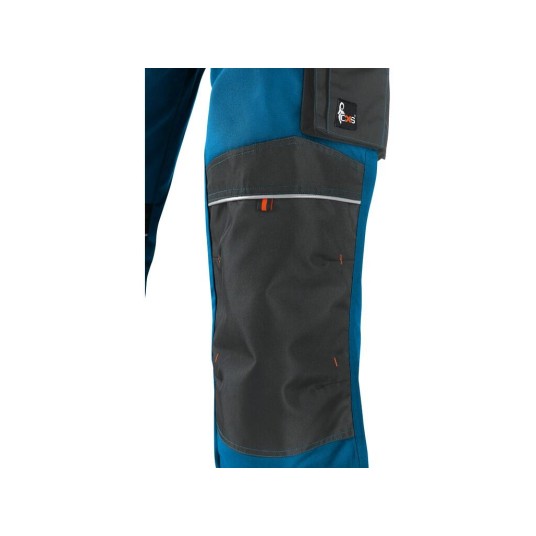 SPODNIE OGRODNICZKI CXS SIRIUS TRISTAN MĘSKIE - NIEBIESKO-SZARY