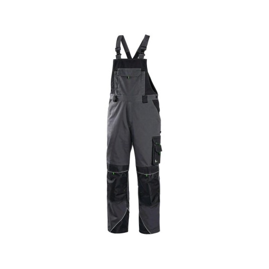 SPODNIE OGRODNICZKI CXS SIRIUS TRISTAN MĘSKIE - SZARO-ZIELONY