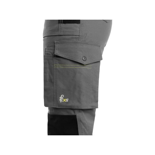 SPODNIE OGRODNICZKI CXS STRETCH DAMSKIE - SZARO-CZARNY