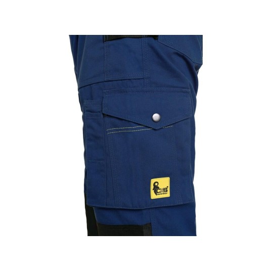 SPODNIE OGRODNICZKI CXS STRETCH MĘSKIE - CIEMNONIEBIESKO-CZARNY