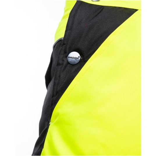 SPODNIE OGRODNICZKI OSTRZEGAWCZE HOWARD ZIMOWE - ŻÓŁTE