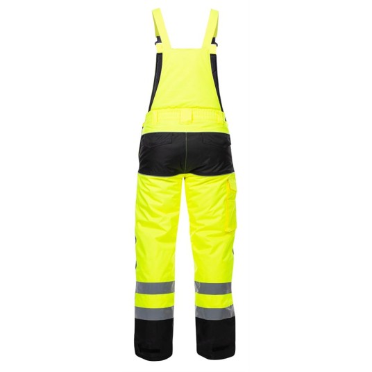 SPODNIE OGRODNICZKI OSTRZEGAWCZE HOWARD ZIMOWE - ŻÓŁTE