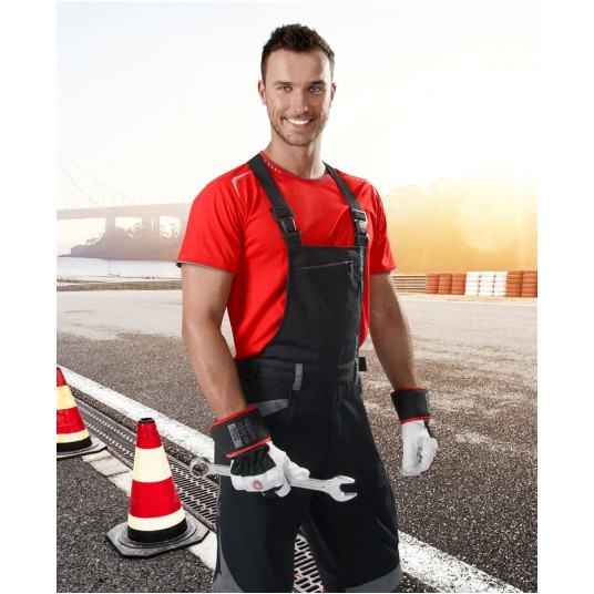 SPODNIE OGRODNICZKI R8ED+ - CZARNO-SZARY - 170-175CM