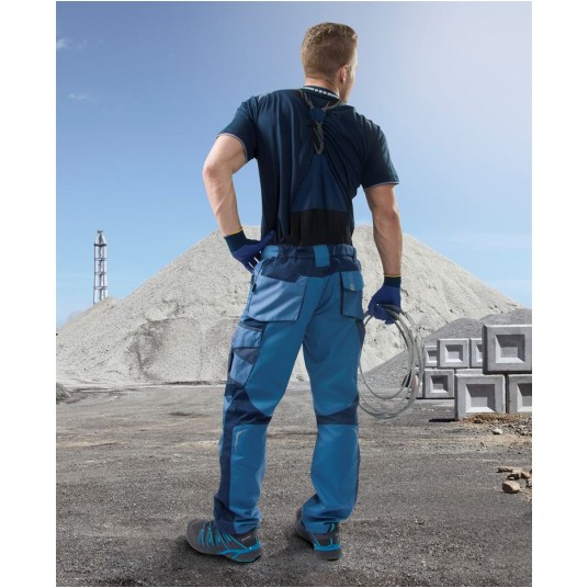 SPODNIE OGRODNICZKI R8ED+ - NIEBIESKI - 170-175CM