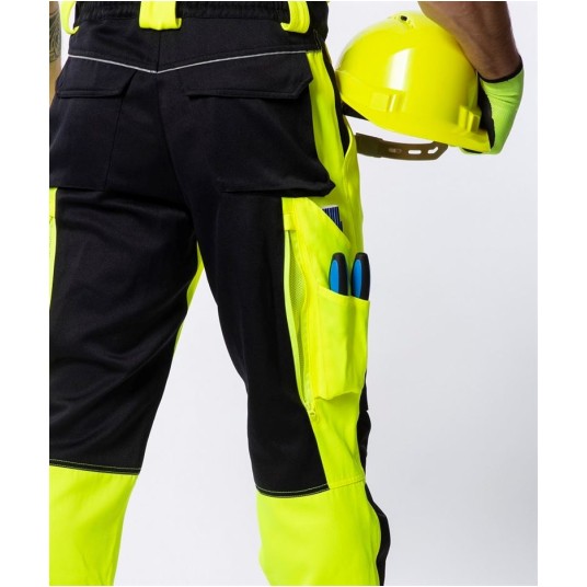 SPODNIE OGRODNICZKI SIGNAL - ŻÓŁTO-CZARNY - 176-182CM