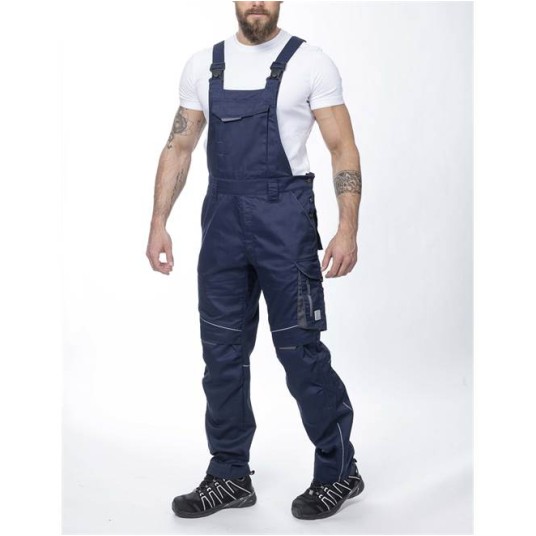 SPODNIE OGRODNICZKI SUMMER - CIEMNONIEBIESKI - 183-190CM