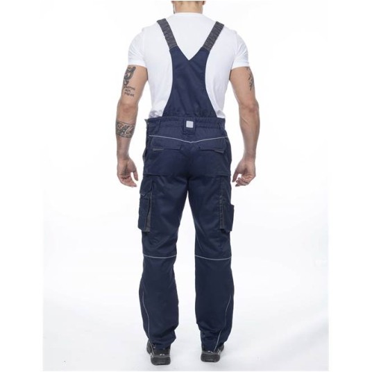 SPODNIE OGRODNICZKI SUMMER - CIEMNONIEBIESKI