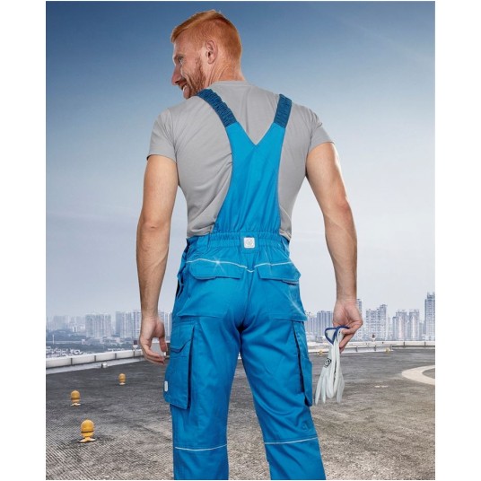 SPODNIE OGRODNICZKI SUMMER - NIEBIESKI - 176-182CM