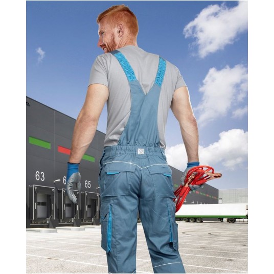 SPODNIE OGRODNICZKI SUMMER - SZARY - 183-190CM