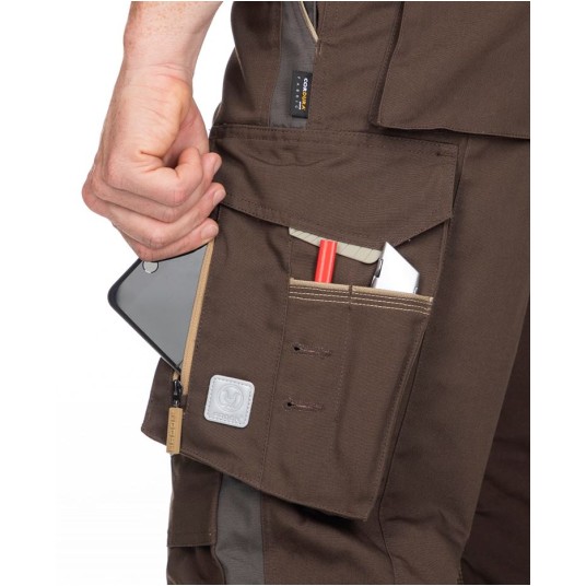 SPODNIE OGRODNICZKI URBAN+ - BRĄZOWY - 170-175CM