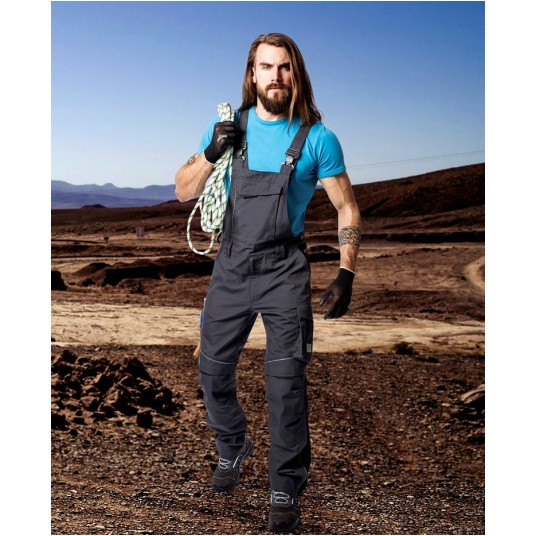 SPODNIE OGRODNICZKI URBAN+ - CIEMNOSZARY - 183-190CM