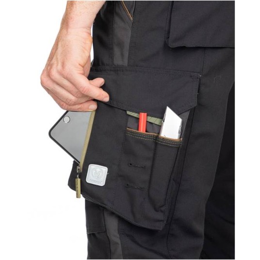 SPODNIE OGRODNICZKI URBAN+ - CZARNY - 176-182CM