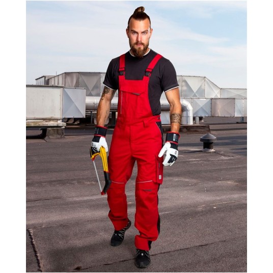 SPODNIE OGRODNICZKI URBAN+ - JASNOCZERWONY - 170-175CM