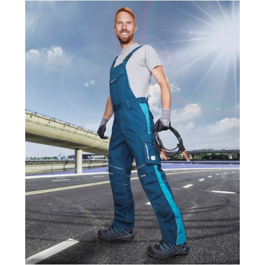 SPODNIE OGRODNICZKI URBAN - NIEBIESKI - 176-182CM