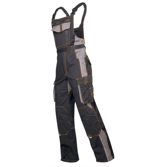 SPODNIE OGRODNICZKI VISION 03 - CZARNO-SZARY - 176-182CM