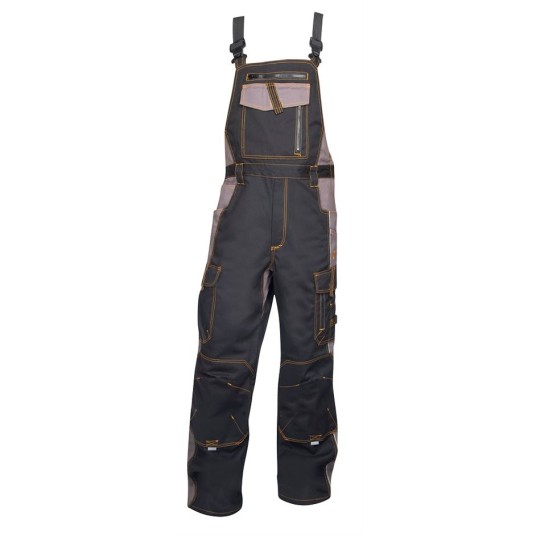 SPODNIE OGRODNICZKI VISION 03 - CZARNO-SZARY - 183-190CM