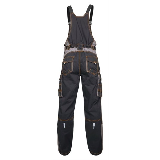 SPODNIE OGRODNICZKI VISION 03 - CZARNO-SZARY - 183-190CM