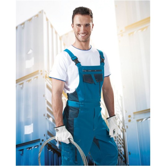 SPODNIE OGRODNICZKI VISION 03 - NIEBIESKI - 170-175CM