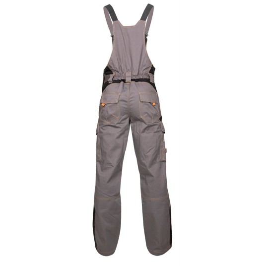 SPODNIE OGRODNICZKI VISION 03 - SZARO-POMARAŃCZOWY - 176-182CM