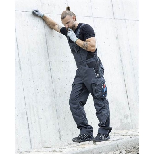 SPODNIE OGRODNICZKI VISION - CIEMNOSZARY - 170-175CM