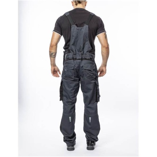 SPODNIE OGRODNICZKI VISION - CIEMNOSZARY - 176-182CM