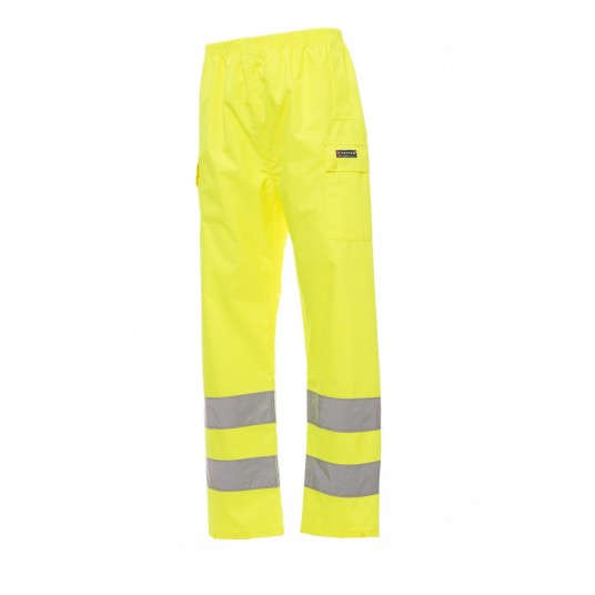SPODNIE PRZECIWDESZCZOWE ODBLASKOWE MĘSKIE HURRICANE-PANTS - ŻÓŁTY FLUO