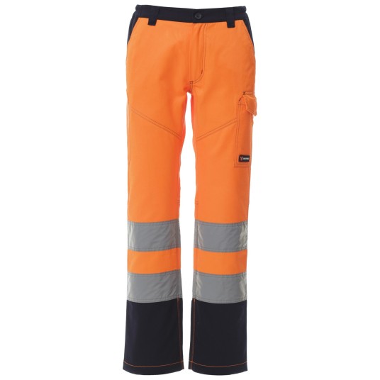 SPODNIE ROBOCZE CHARTER LADY - POMARAŃCZOWY FLUO-GRANATOWY