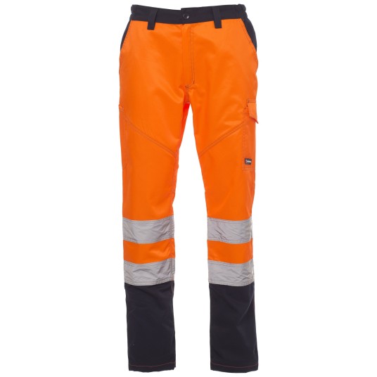 SPODNIE ROBOCZE CHARTER - POMARAŃCZOWY FLUO-GRANATOWY