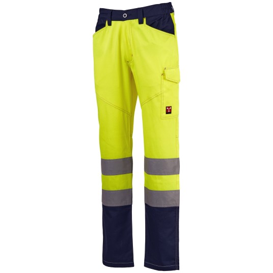 SPODNIE ROBOCZE CHARTER SUMMER - ŻÓŁTY FLUO-GRANATOWY