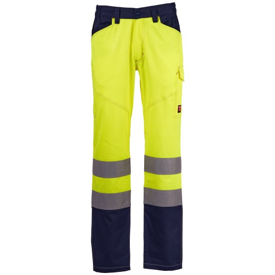 SPODNIE ROBOCZE CHARTER SUMMER - ŻÓŁTY FLUO-GRANATOWY