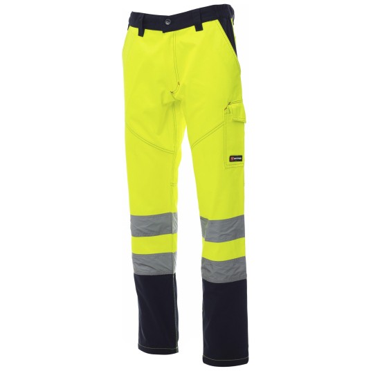 SPODNIE ROBOCZE CHARTER - ŻÓŁTY FLUO-GRANATOWY