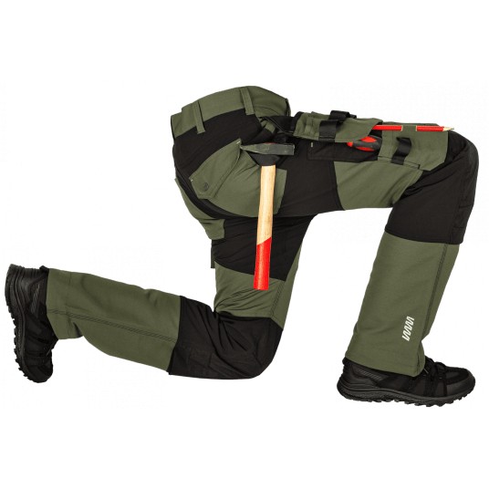 SPODNIE ROBOCZE DO PASA EREBOS GREEN/BLACK