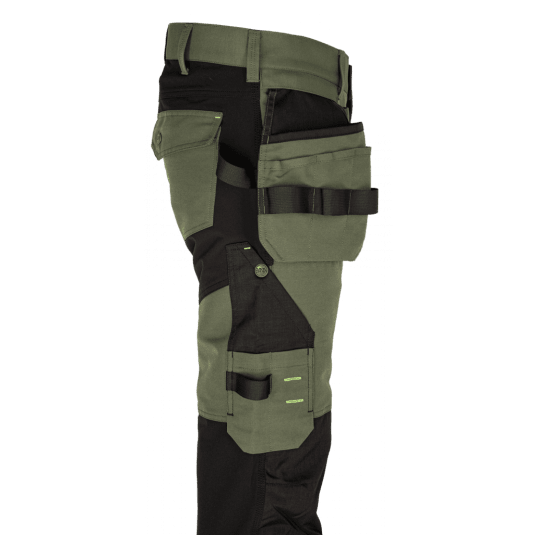 SPODNIE ROBOCZE DO PASA EREBOS GREEN/BLACK