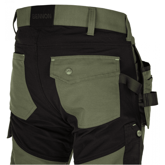 SPODNIE ROBOCZE DO PASA EREBOS GREEN/BLACK