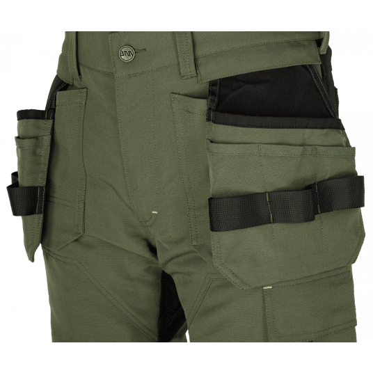 SPODNIE ROBOCZE DO PASA EREBOS GREEN/BLACK