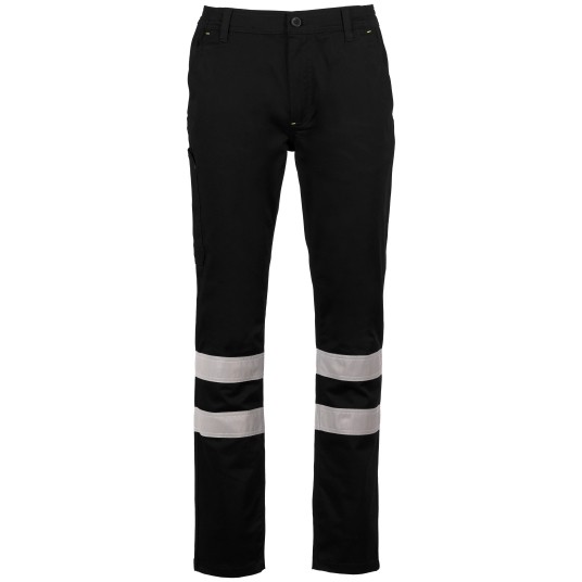 SPODNIE ROBOCZE ENGINE STRETCH REFLEX - CZARNY