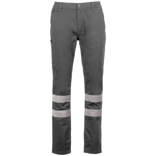 SPODNIE ROBOCZE ENGINE STRETCH REFLEX - ZADYMIONY