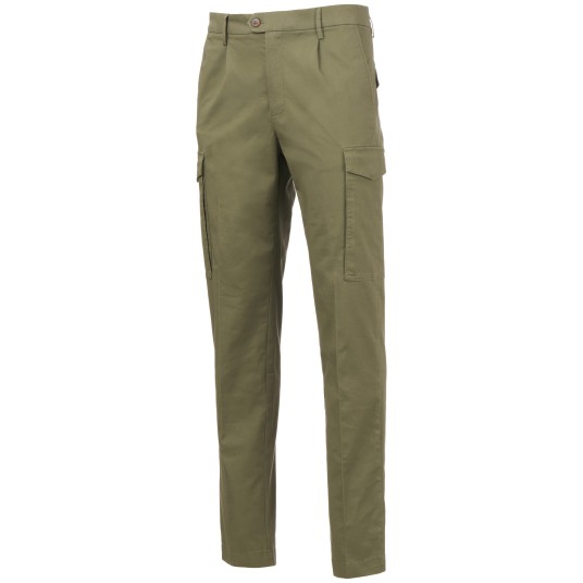 SPODNIE ROBOCZE MAJOR SUMMER - ZIELONY WOJSKOWY