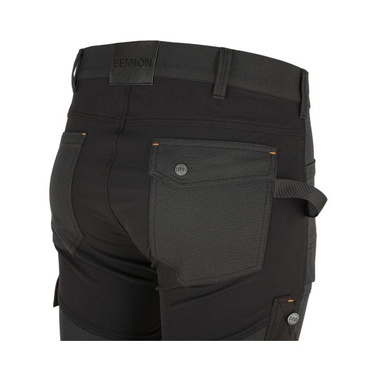 SPODNIE ROBOCZE MĘSKIE BENNON EREBOS WP TROUSERS - CZARNY