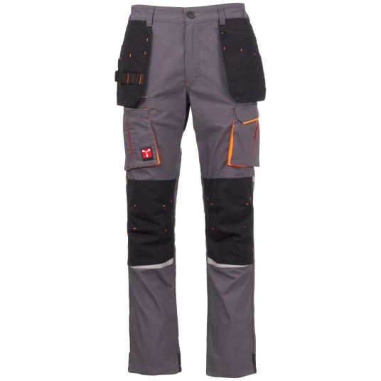 SPODNIE ROBOCZE NEXT 400 HOLSTER SUMMER - ZADYMIONY-CZARNY