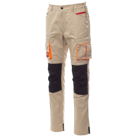 SPODNIE ROBOCZE NEXT 400 - KAKI-NERO