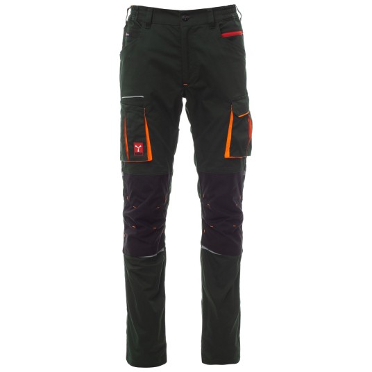 SPODNIE ROBOCZE NEXT 400 - LEŚNA ZIELEŃ-CZARNY