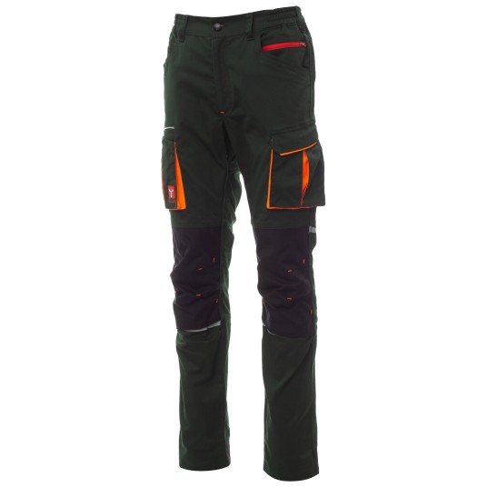 SPODNIE ROBOCZE NEXT 400 - LEŚNA ZIELEŃ-CZARNY