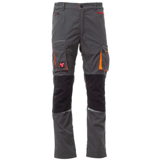 SPODNIE ROBOCZE NEXT 400 SUMMER - ZADYMIONY-CZARNY