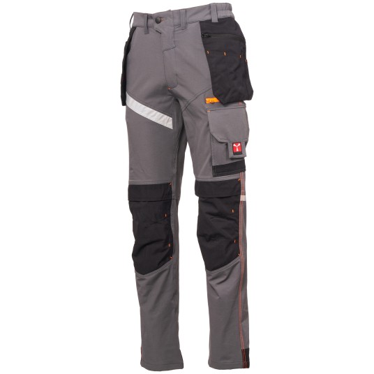 SPODNIE ROBOCZE NEXT 4W HOLSTER SUMMER - ZADYMIONY-CZARNY