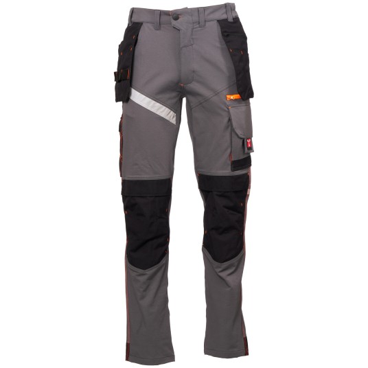 SPODNIE ROBOCZE NEXT 4W HOLSTER - ZADYMIONY-CZARNY