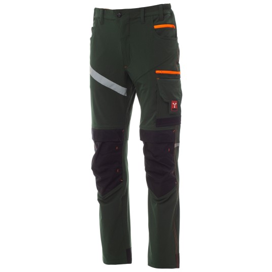 SPODNIE ROBOCZE NEXT 4W SUMMER - LEŚNA ZIELEŃ-CZARNY