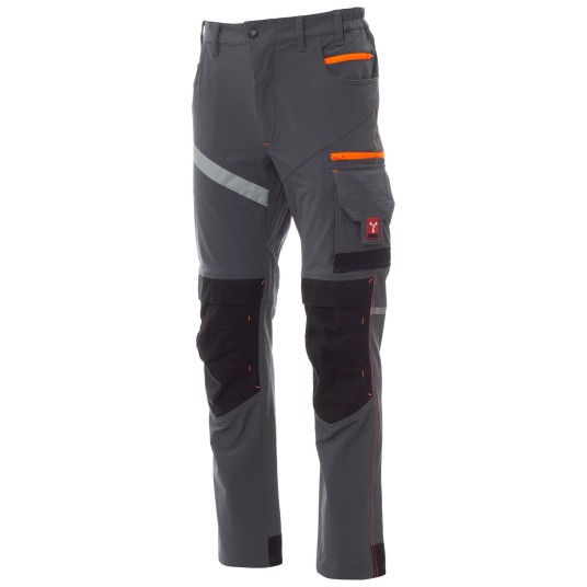 SPODNIE ROBOCZE NEXT 4W SUMMER - ZADYMIONY-CZARNY