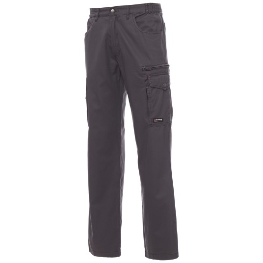 SPODNIE ROBOCZE TEXAS - ZADYMIONY-CZARNY
