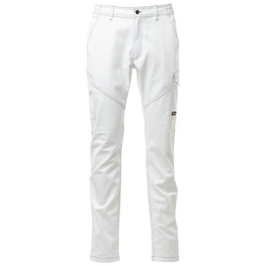 SPODNIE ROBOCZE WORKER STRETCH - BIAŁY